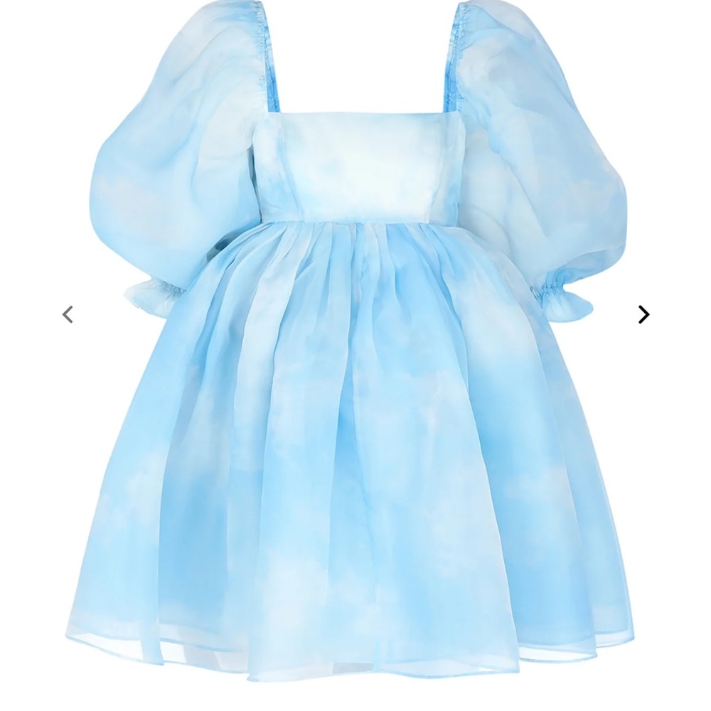 Selkie Blue Cloud Mini Dress